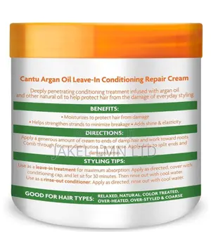 Cantu Shea Butter Argan Oil Leave in Conditioning Repair Cr.