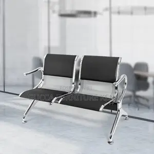 Office Benches:2-Seater Padded Airport Waiting Bench