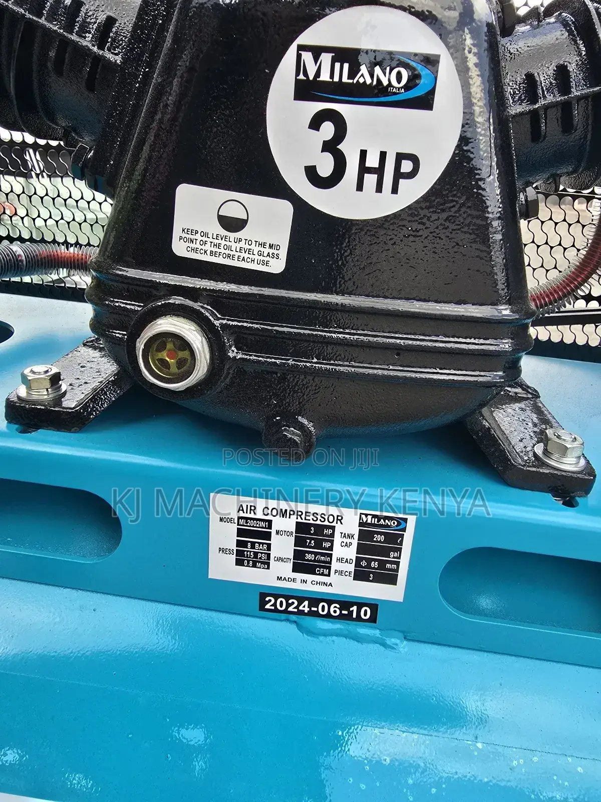 Combined Petrol Electric Air Compressor - 200litres
