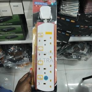 JSB 4 Ways Power Extension With Surge Protector - main view