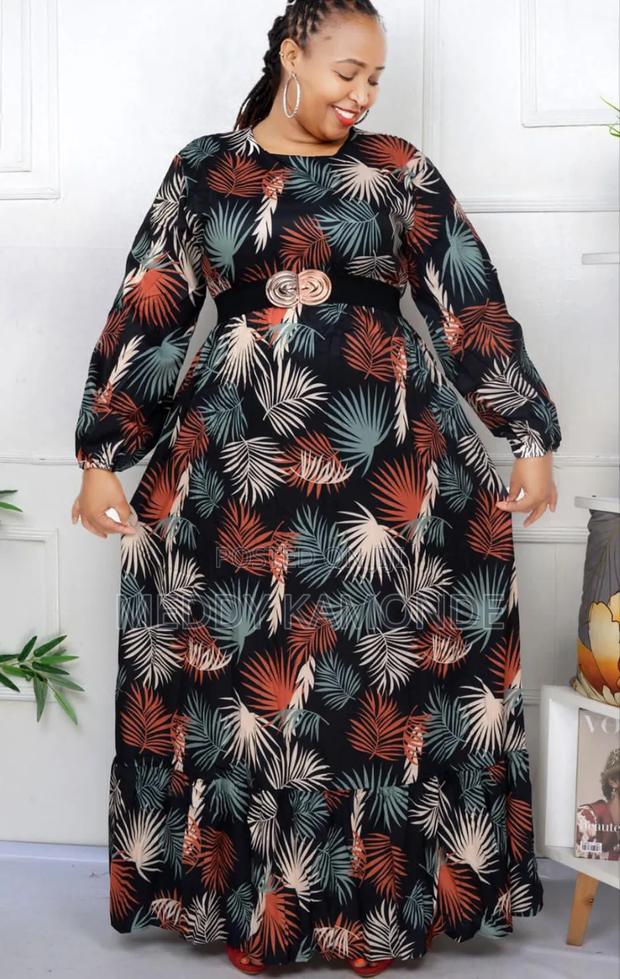 Green/Brown Colored Church Dress