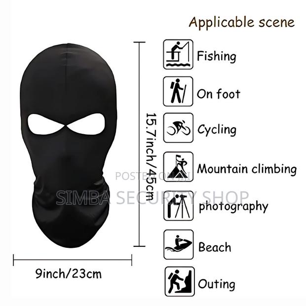2 Holes Face Mask Balaclava Hat Helmet Liner Monkey Cap - thumbnail 5