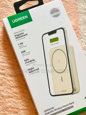 Ugreen 10000mah 20W Magnetic Wireless Power Bank - Beige