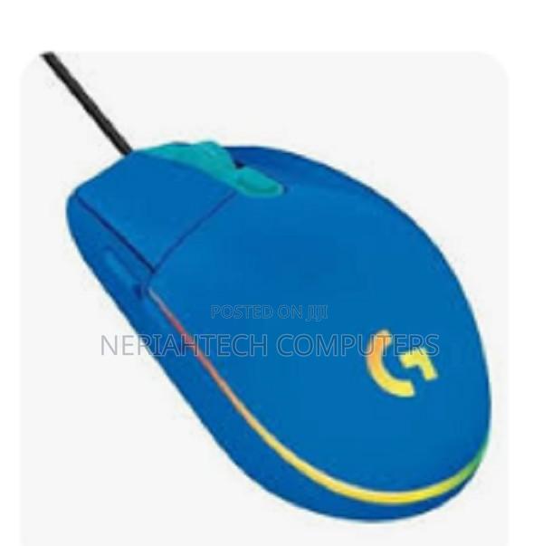 <<Logitech G203 Lightsync Gaming Mouse - Blue - Usb - main view