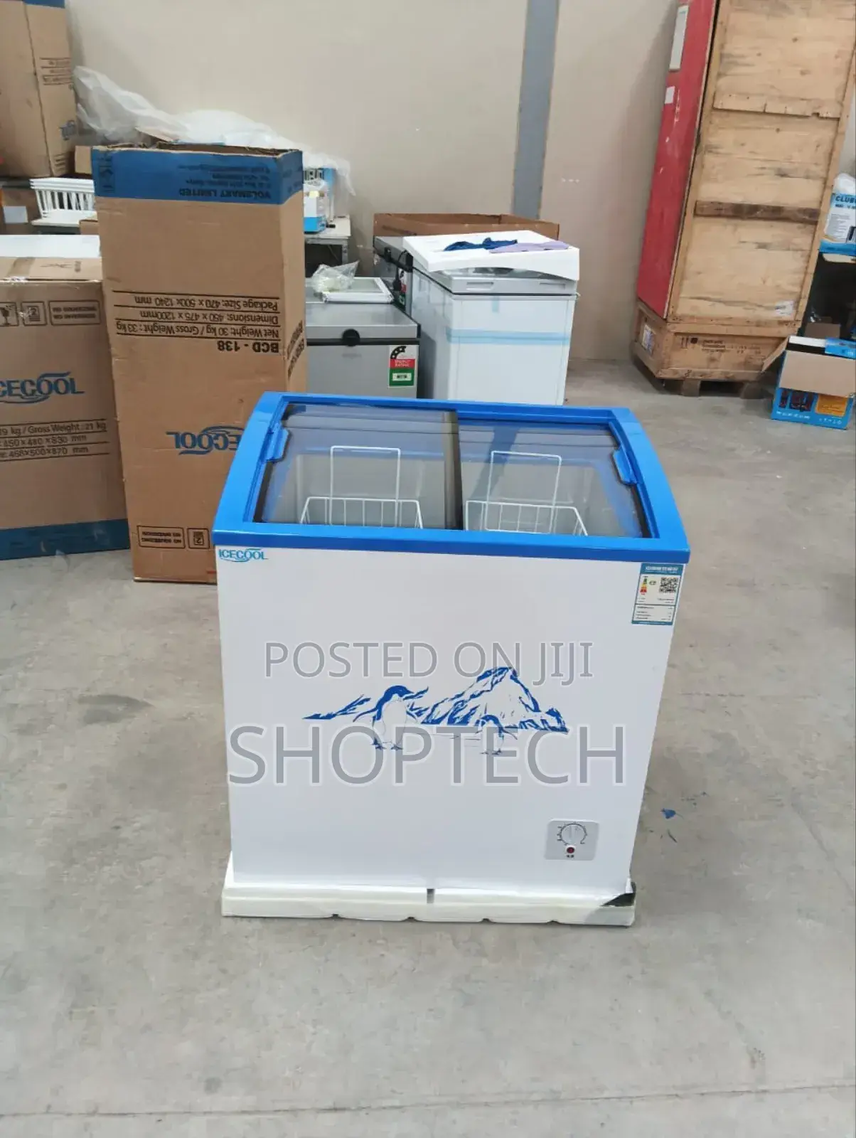 ICECOOL 159litres Display Freezer
