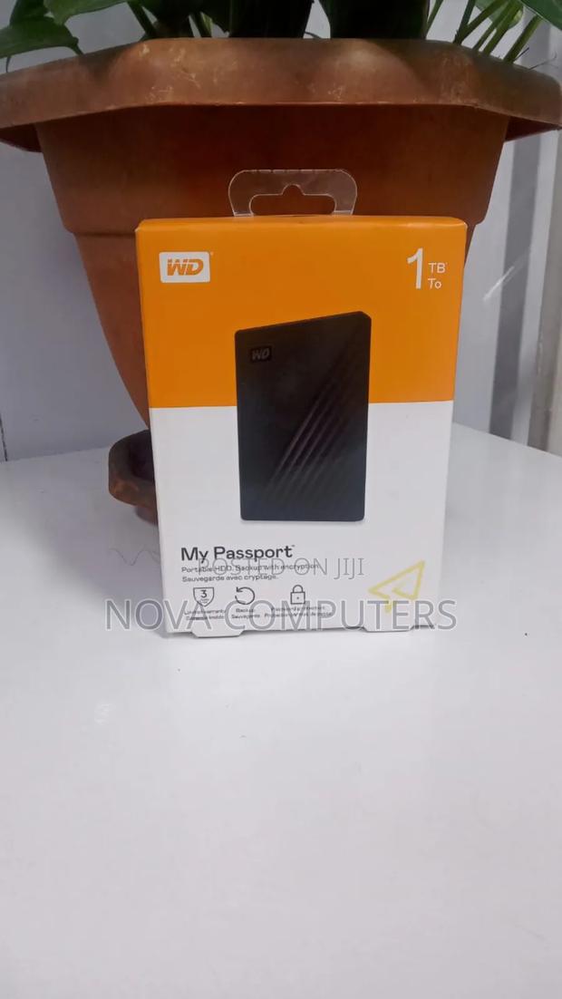 WD My Passport 1TB Portable HDD Black