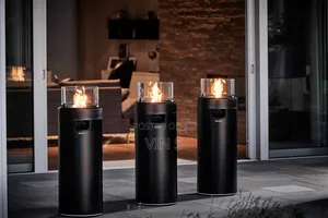 Alva Gas Patio Heaters Firepit/Plus Lava Stones