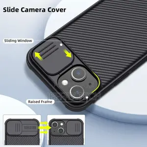 Nillkin iPhone 14/13 Case, Slide Camera Cover, Full Protecti
