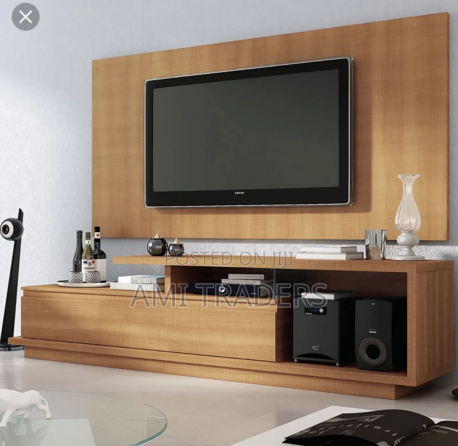 Natural Brown Tv Stand 6ft