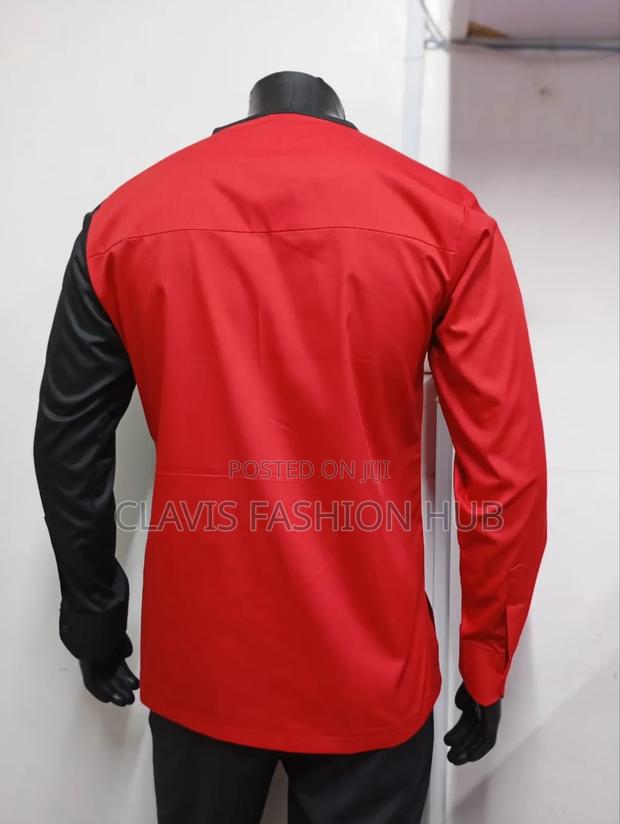 African Red and Black Shirt for Men - thumbnail 3