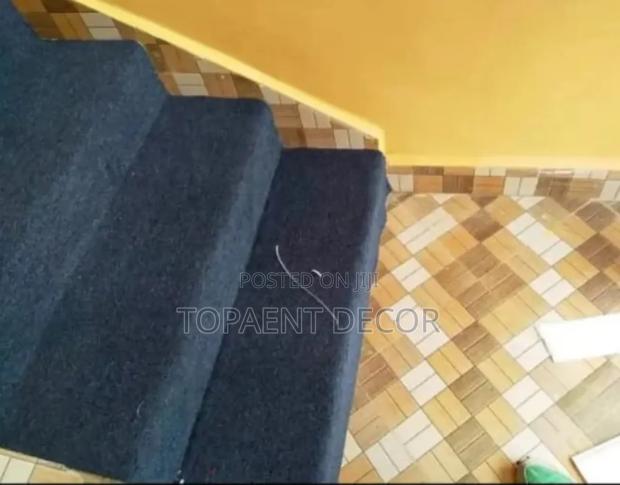 Dark Blue Office Staircase Wall to Wall Carpets