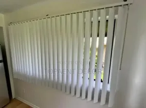 Milk White Vertical Office Blinds