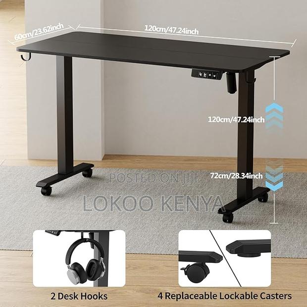 Office Desk:1600mm Height Adjustable Generic Office Desk - thumbnail 3