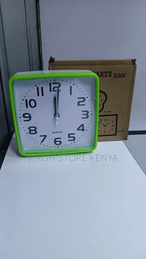 Rectangular Quarter Clock Table Top Alarm Clock + Battery