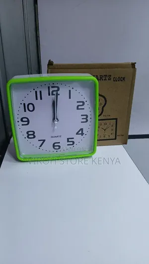 Rectangular Quarter Clock Table Top Alarm Clock + Battery