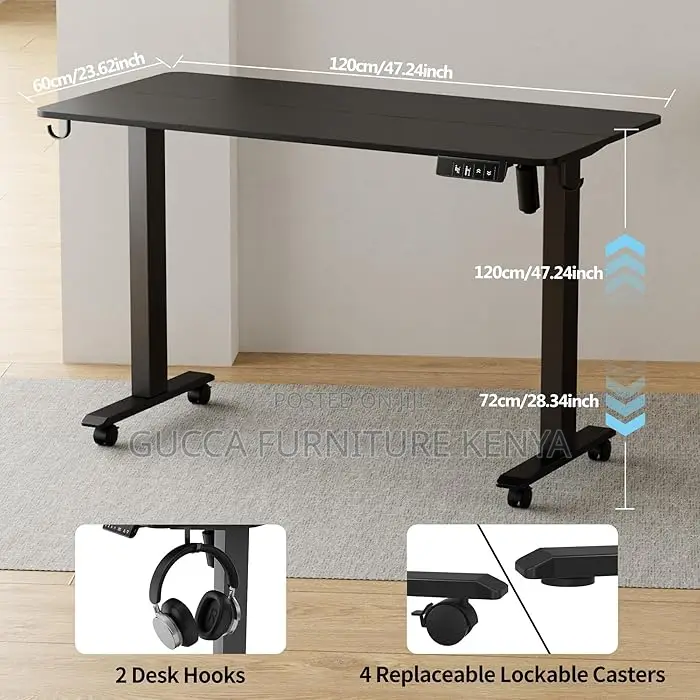 Office Desk:1600mm Adjustable Standing Generic Office Desk