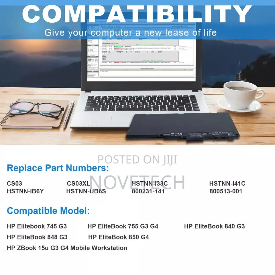 CS03XL Battery HP Elitebook 850 G3 G4