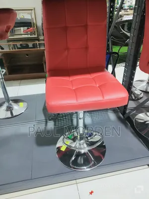 Red Classic Swivel Adjustable Barstools
