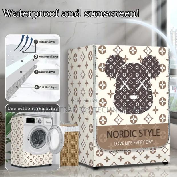 Colored Front Load Washing Machine Cover - main view