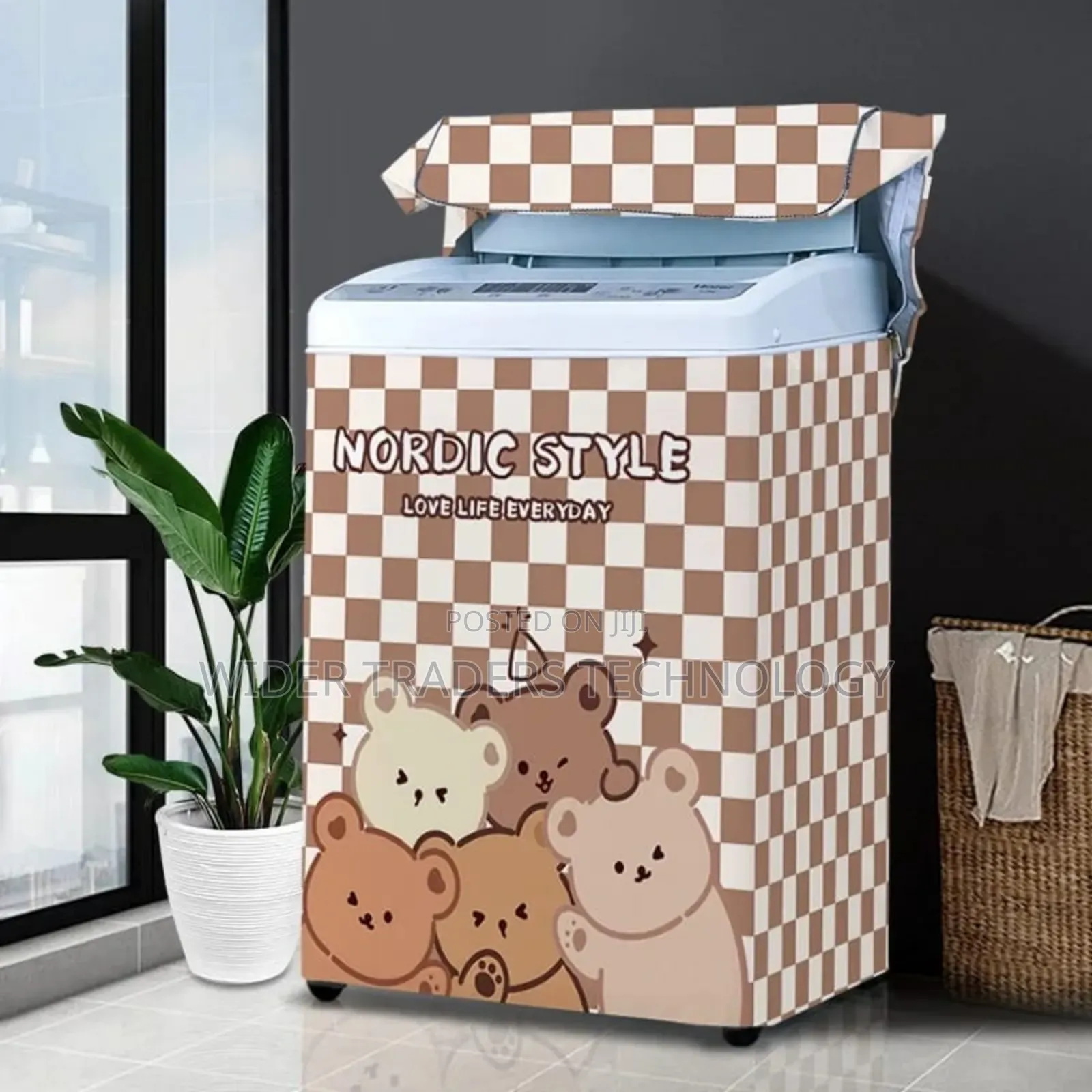  Flowered Top Load Washing Machine Cover