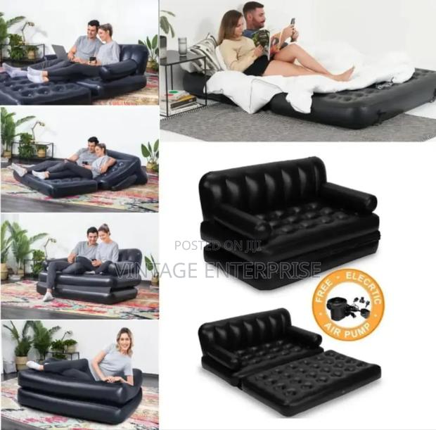 *2 Seater Inflatable Pullout Sofa With Manual Pump*