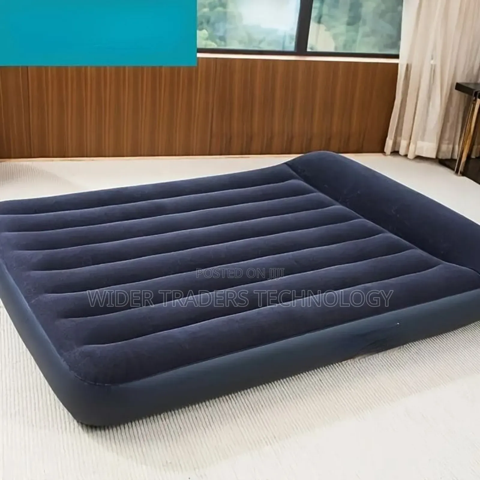 Inflatable Air Mattress With Electric Pump and Headrest6*6