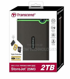 Transcend External Hard Drive - 2tb-Usb 3.1-Black - main view