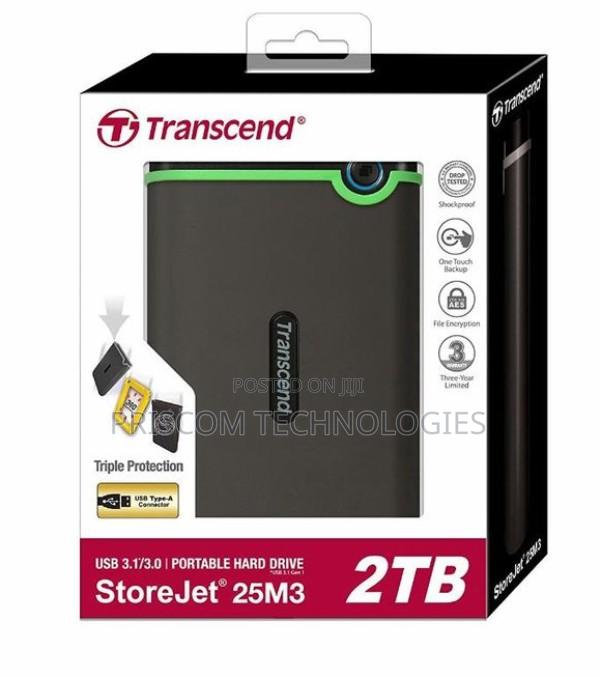 Transcend External Hard Drive - 2tb-Usb 3.1-Black