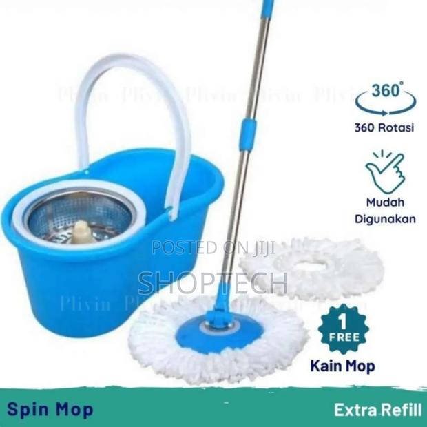 Spin Mop Metallic Or Plastic - thumbnail 2