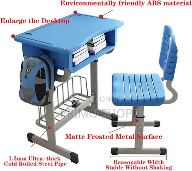 Height Adjustable Kids Desk and Chair Set - thumbnail 3