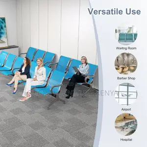 Benches: 3-Seater Iron Airport Waiting Office Bench