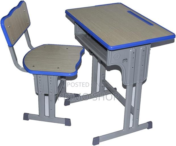 Children Study Table and Chair Set, Adjustable Height - main view