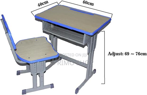 Children Study Table and Chair Set, Adjustable Height - thumbnail 2
