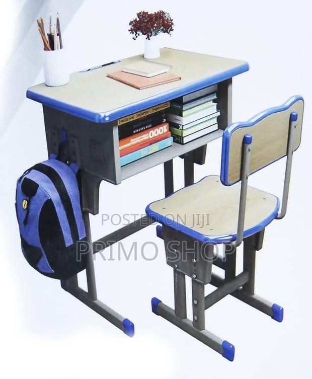 Children Study Table and Chair Set, Adjustable Height - thumbnail 7
