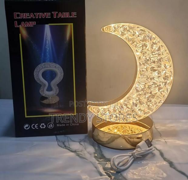 Crescent Creative Warm Light Table Lamp - main view