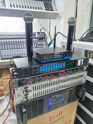 PA Sound System Full Set Mixer to Amplifier Machine Only