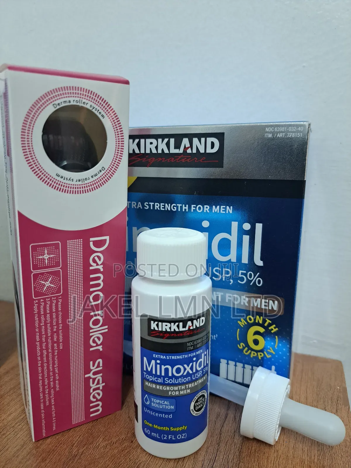 Kirkland 5% Minoxidil + Dermaroller Beard Growth