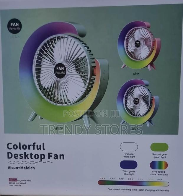 Colorful Desktop Fan - main view