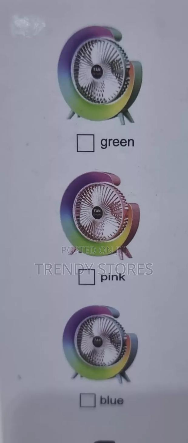 5 Colour Mode Desktop Fan - main view