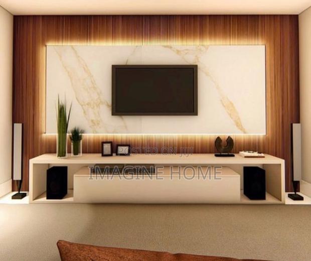 White Marble Sheets, Fluted Wall Panels - main view