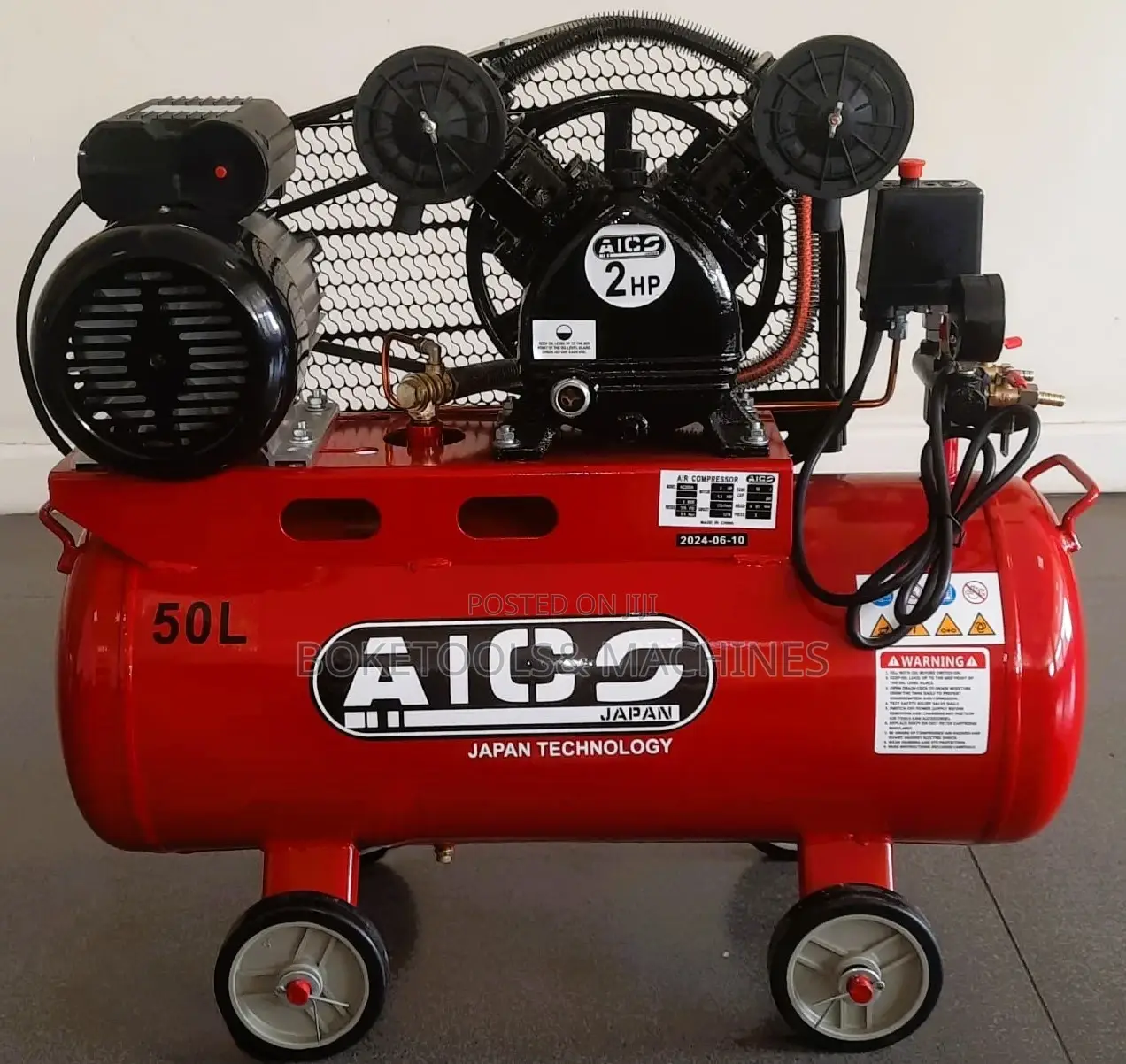 50l Aico Double Piston Air Compressor
