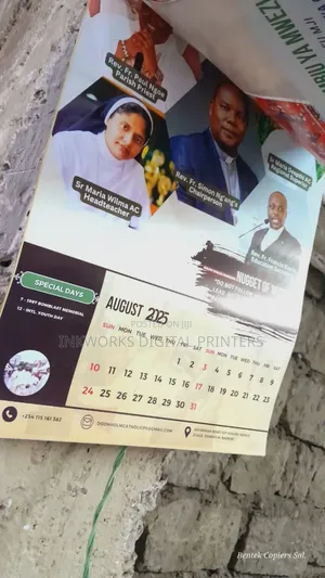 A2 Full Color Calendar Wall