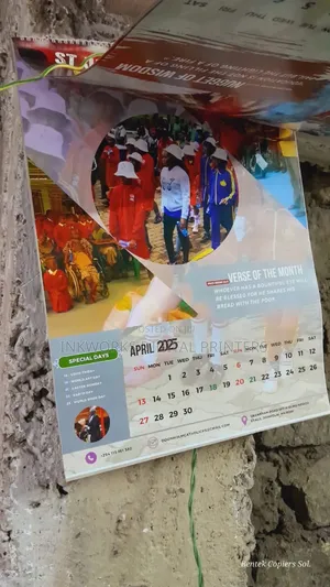 A2 Big Wall Calendars Printing for 2025