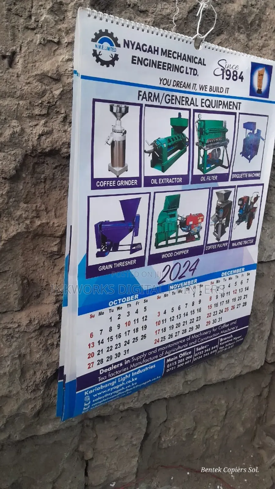 A2 Big Wall Calendars Printing for 2025