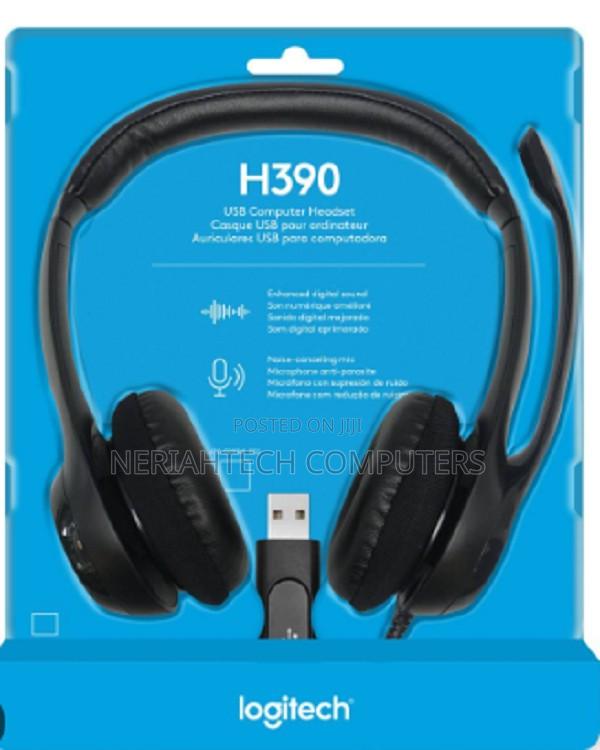 <<Logitech H390 Corded// Headset - Black - Usb - thumbnail 2