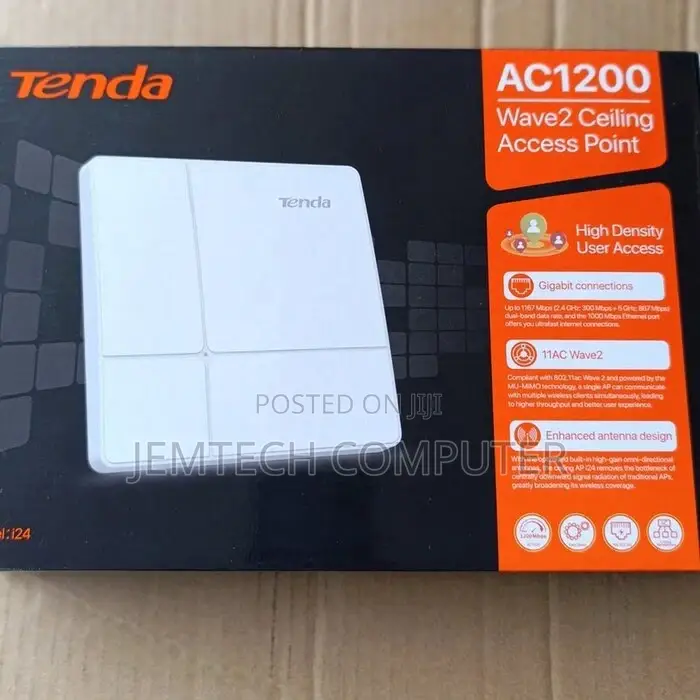 Tenda I24 Ac1200 Dual Band Wave 2 Poe Access Point \\ I24