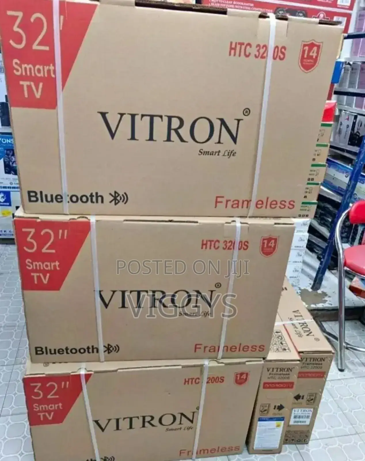 32 Inch Vitron Smart Tv Frameless F-65