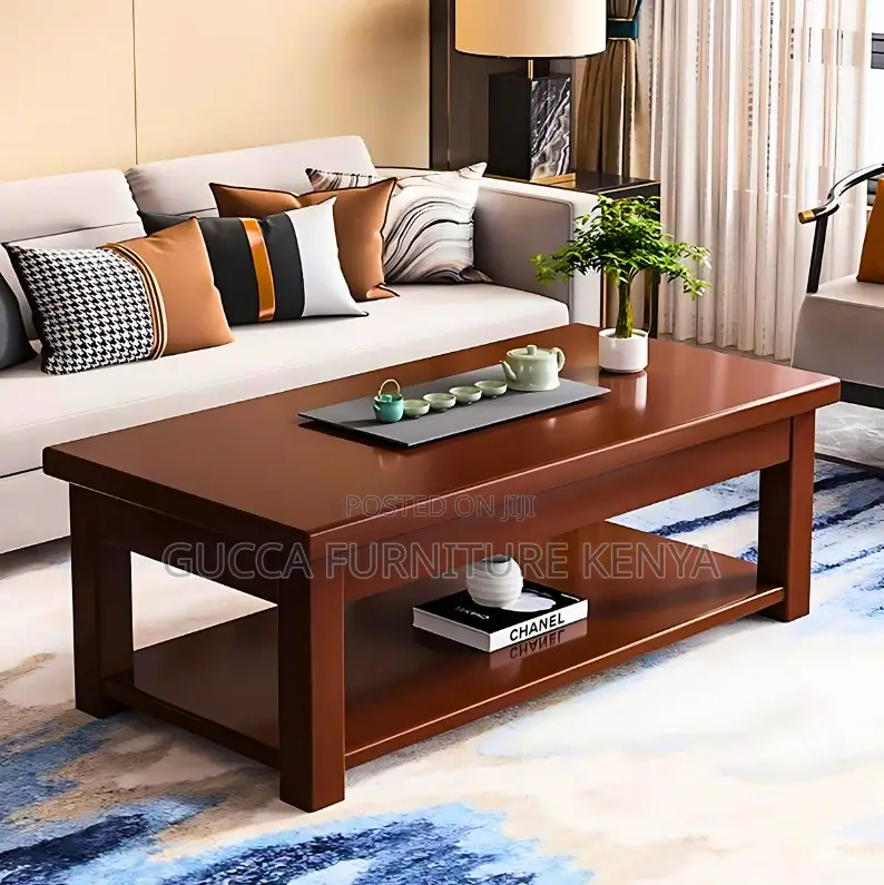 Coffee Table: Modern Mahogany Coffee Table With Storage