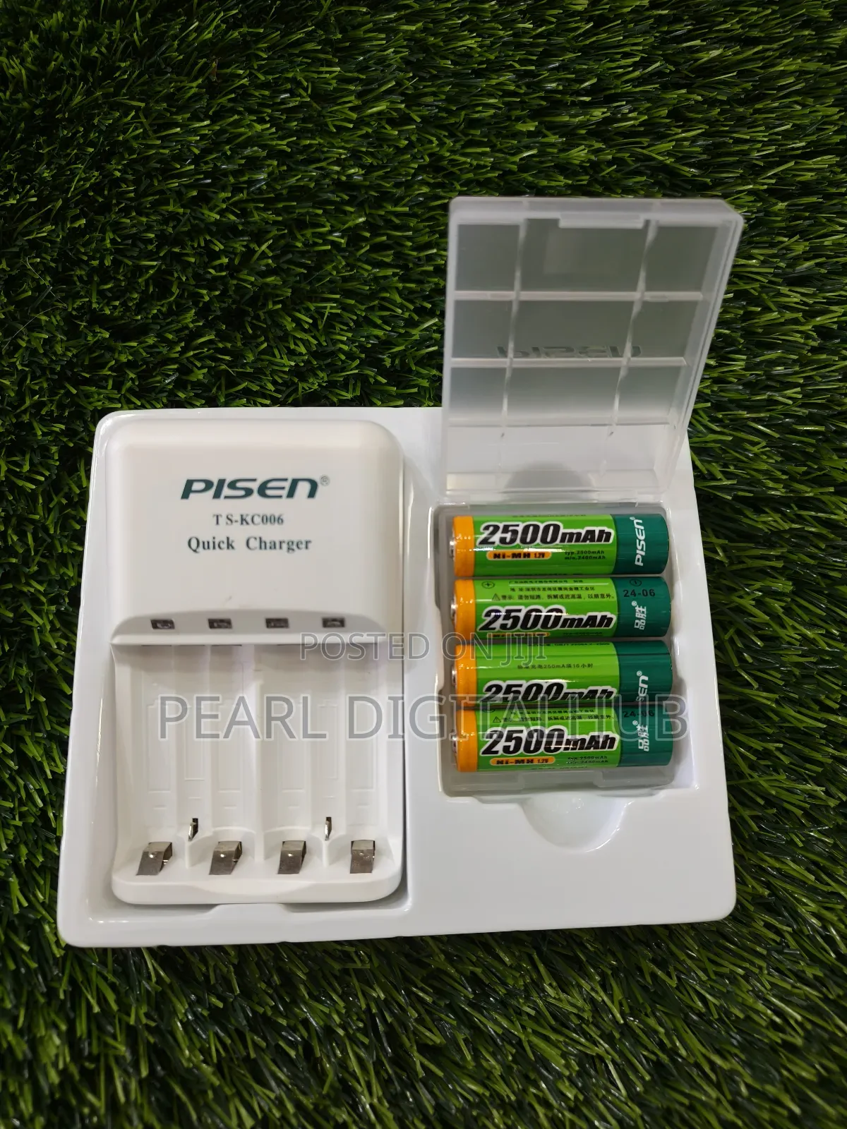 Pisen Quick Charger for AA/AAA Plus 4pack 2500mah Battery