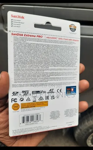 The Sandisk 128gb Extreme Pro Microsd Class-10 Card.(New)